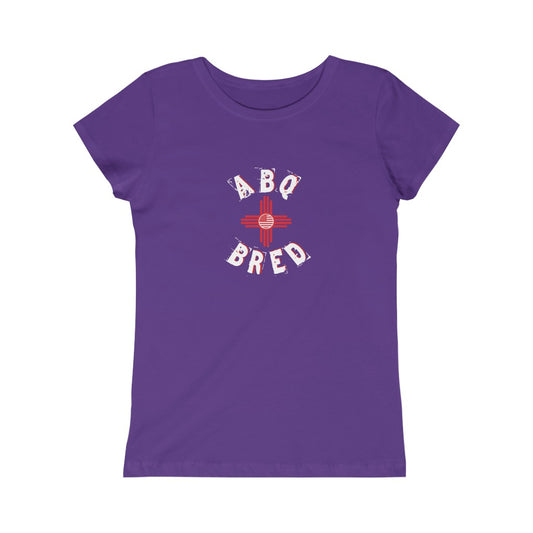 ABQ Bred - White/Red Girls Princess Tee