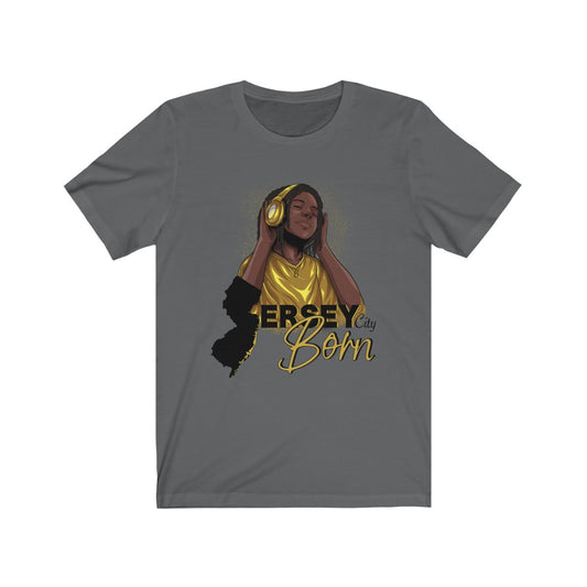 Jersey City Born - Black/Gold Locks Youth Locks Tee