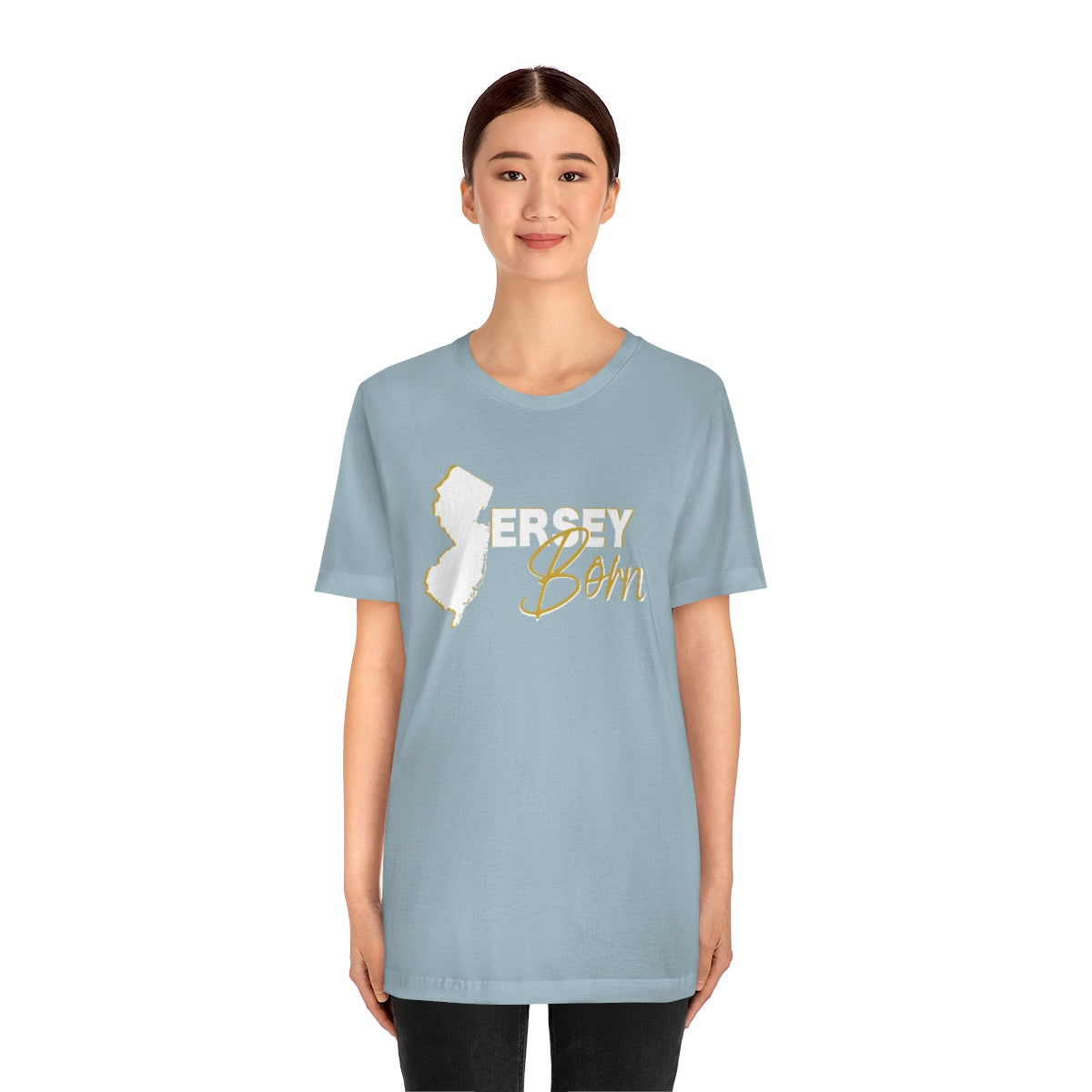 Jersey Born White Gold Scheme Tee - Unisex