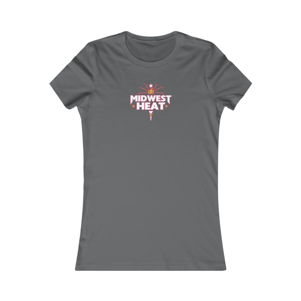 Midwest Heat - White/Red Women's Tee