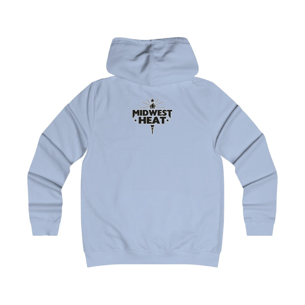 Midwest Heat - Black Gold Scheme Girlie College Hoodie