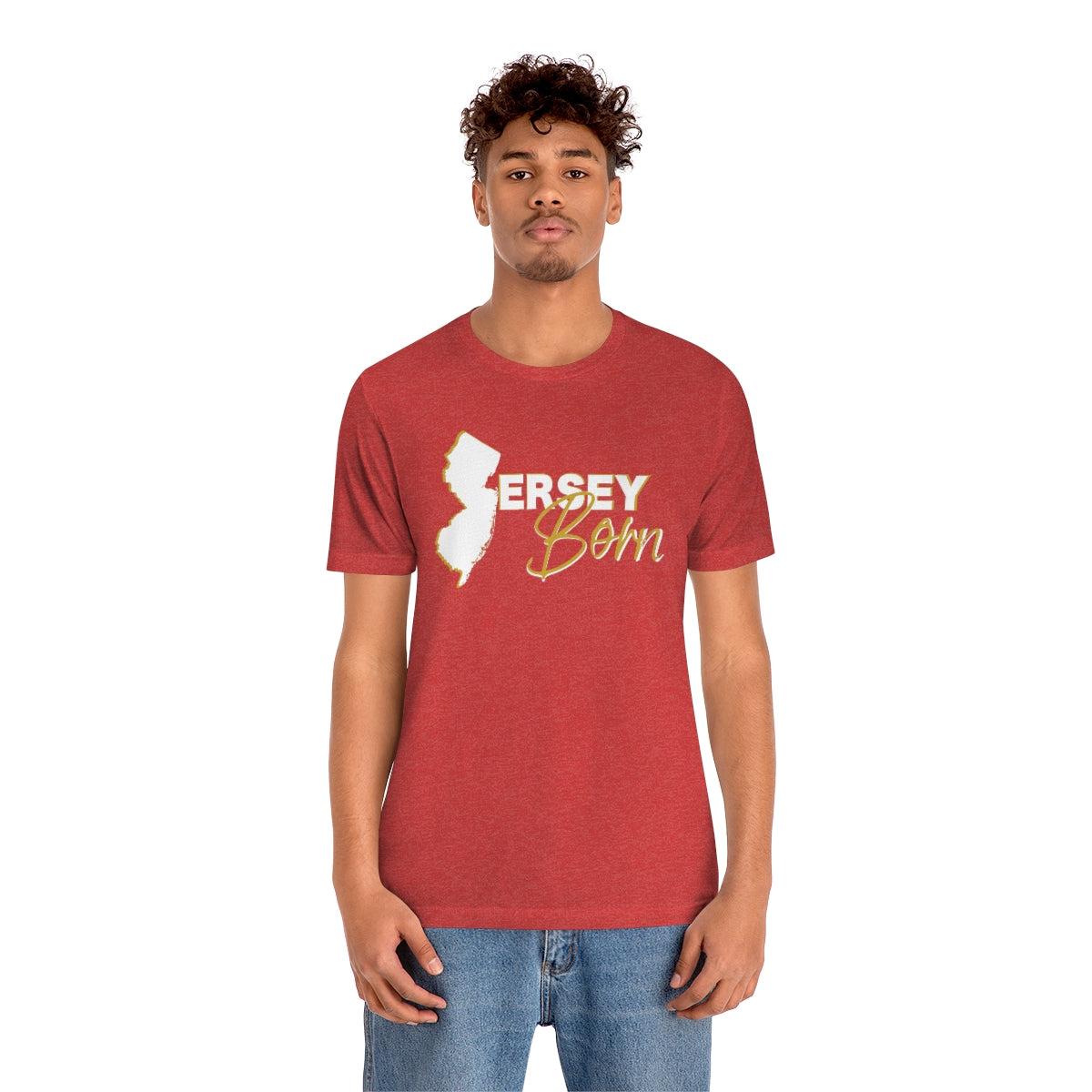 Jersey Born White Gold Scheme Tee - Unisex