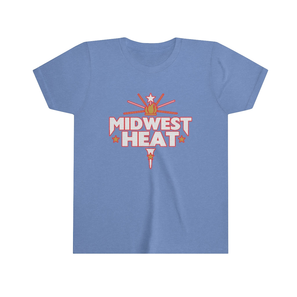 Midwest Heat - White Red Youth Tee