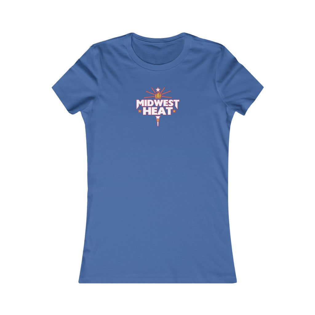 Midwest Heat - White/Red Women's Tee