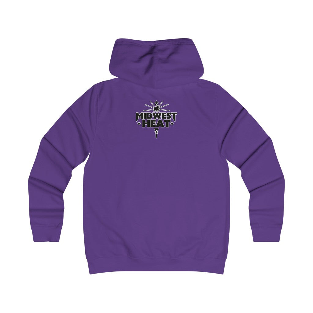 Midwest Heat - Black Gold Scheme Girlie College Hoodie