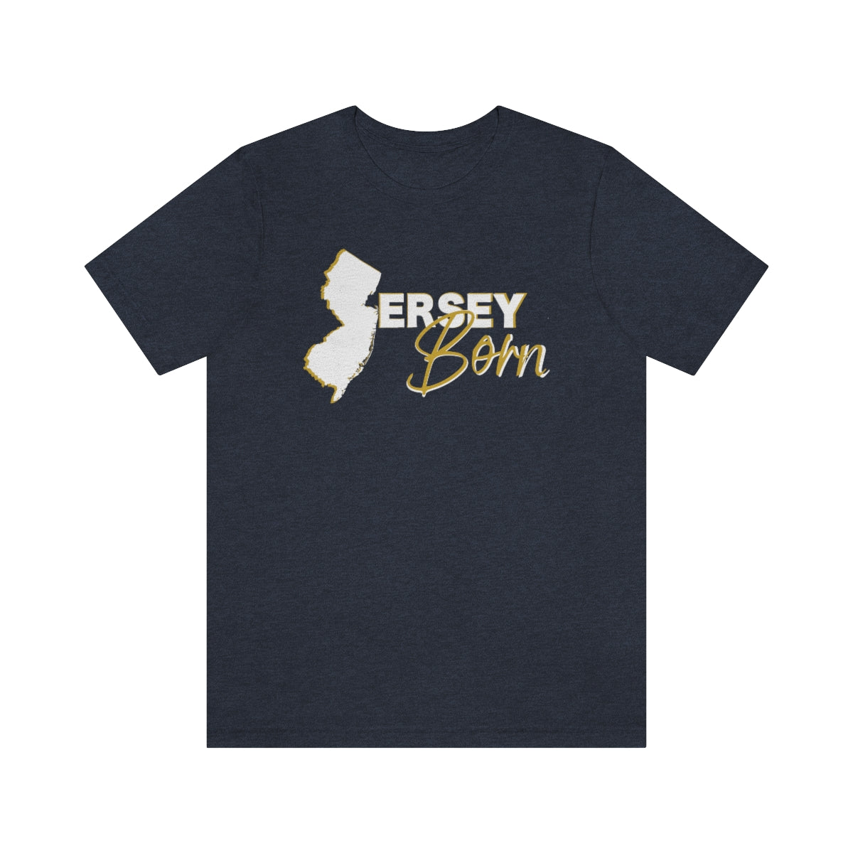 Jersey Born White Gold Scheme Tee - Unisex