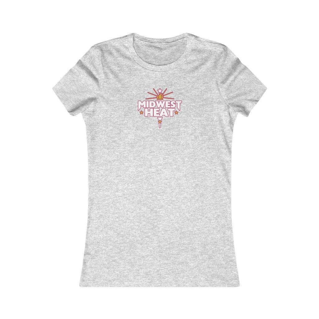 Midwest Heat - White/Red Women's Tee