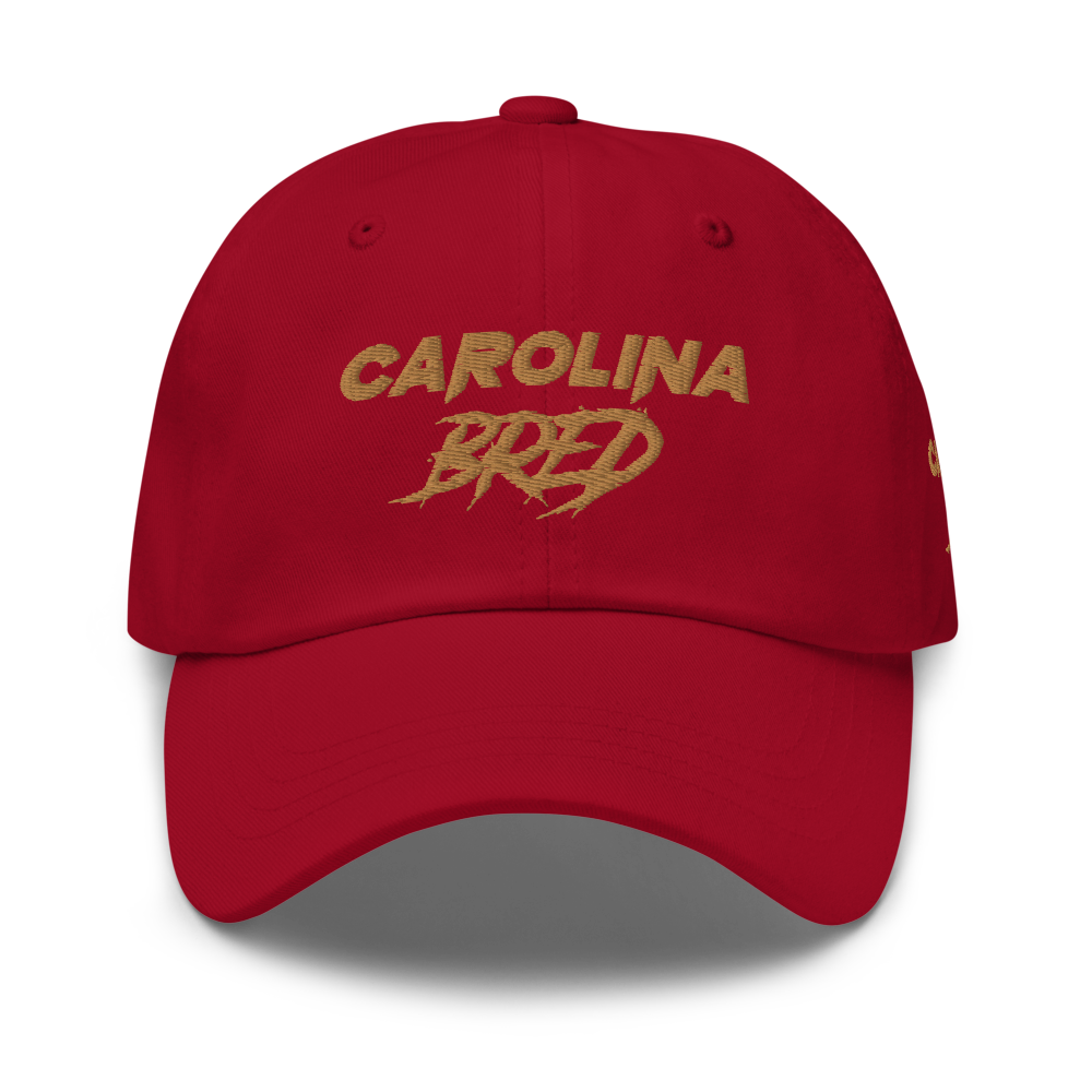 Carolina Bred - Gold Trim Dad hat