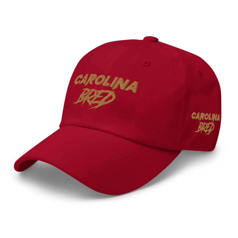 Carolina Bred - Gold Trim Dad hat