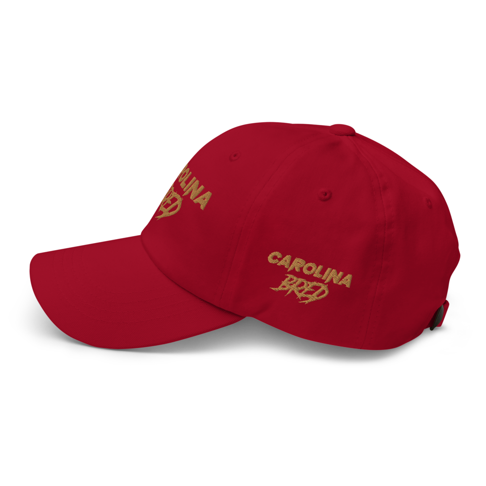 Carolina Bred - Gold Trim Dad hat