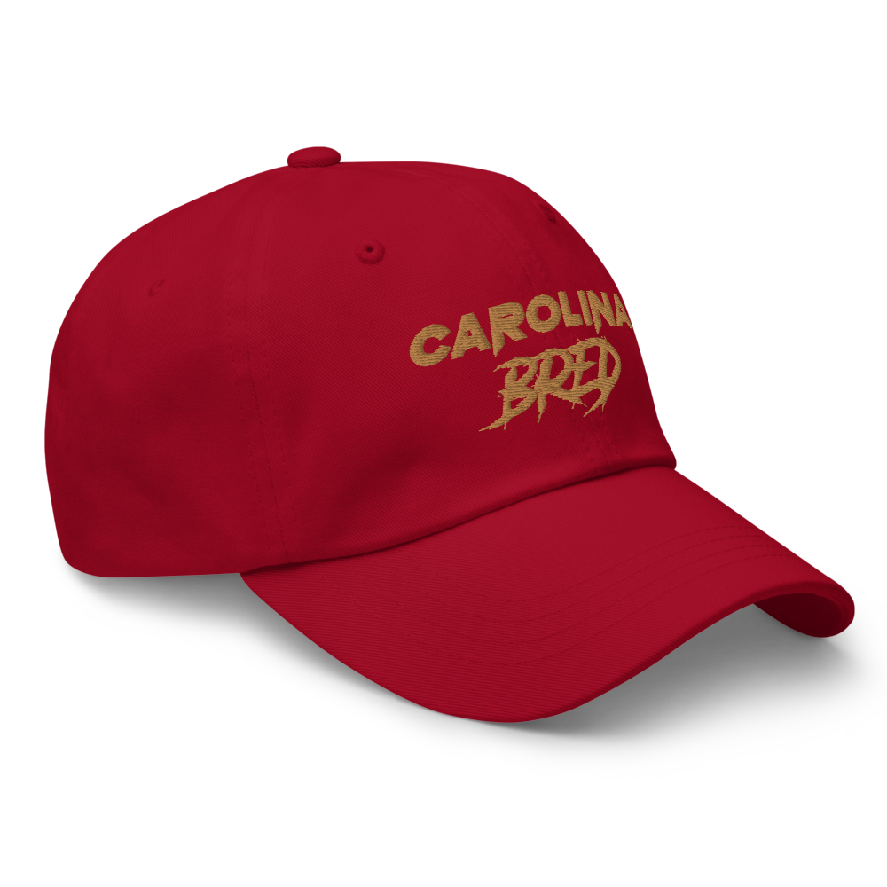Carolina Bred - Gold Trim Dad hat