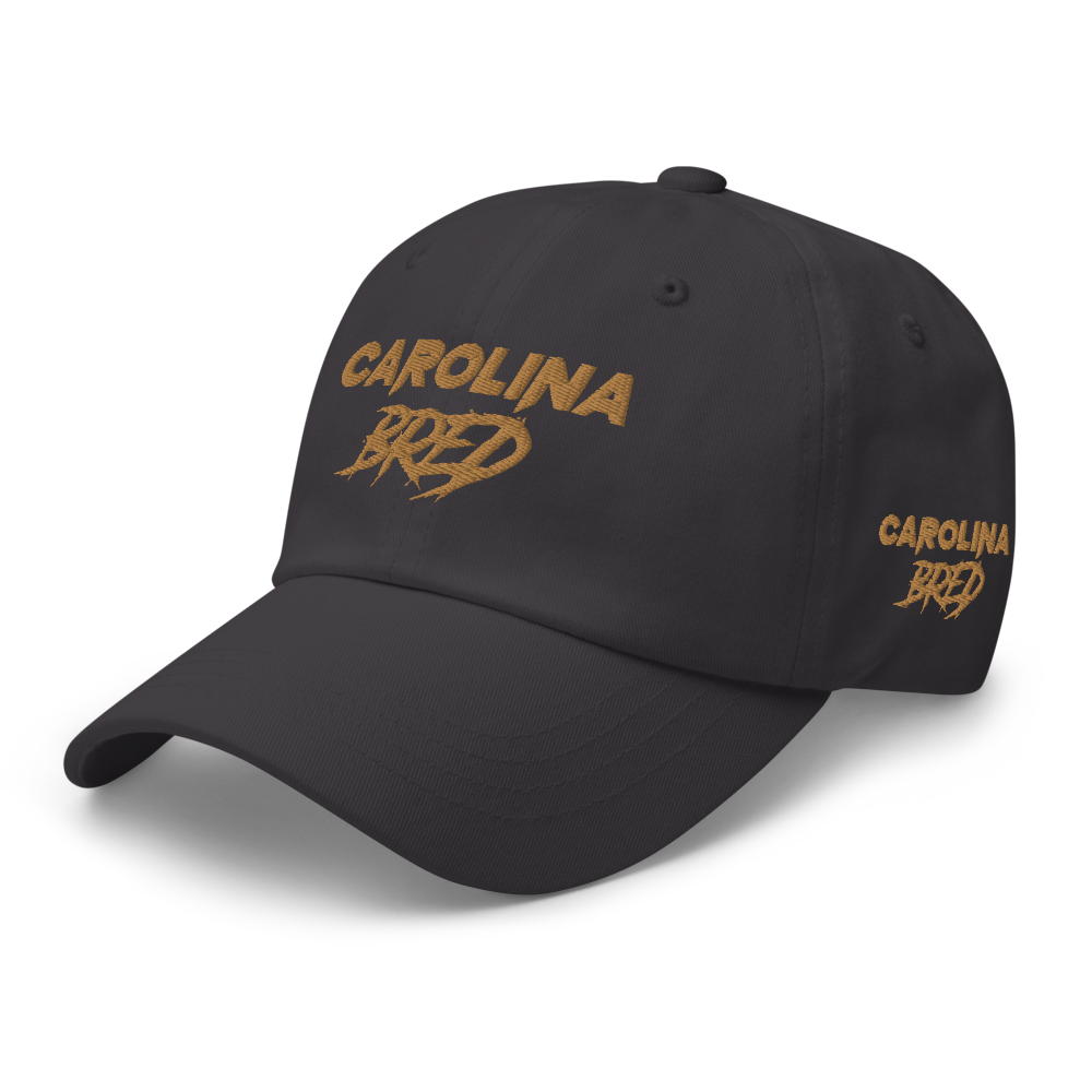 Carolina Bred - Gold Trim Dad hat