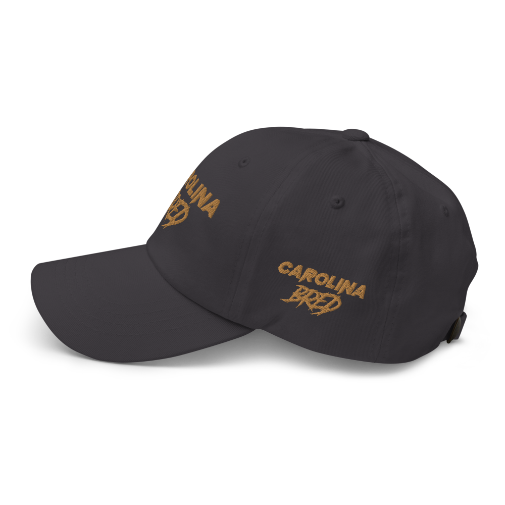 Carolina Bred - Gold Trim Dad hat