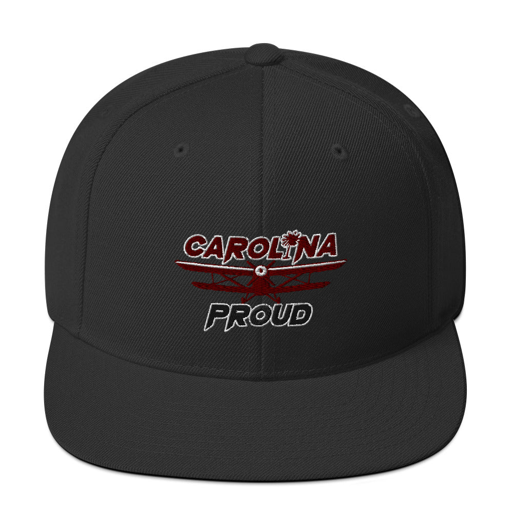 Carolina Proud Burgundy/Black Snapback Hat