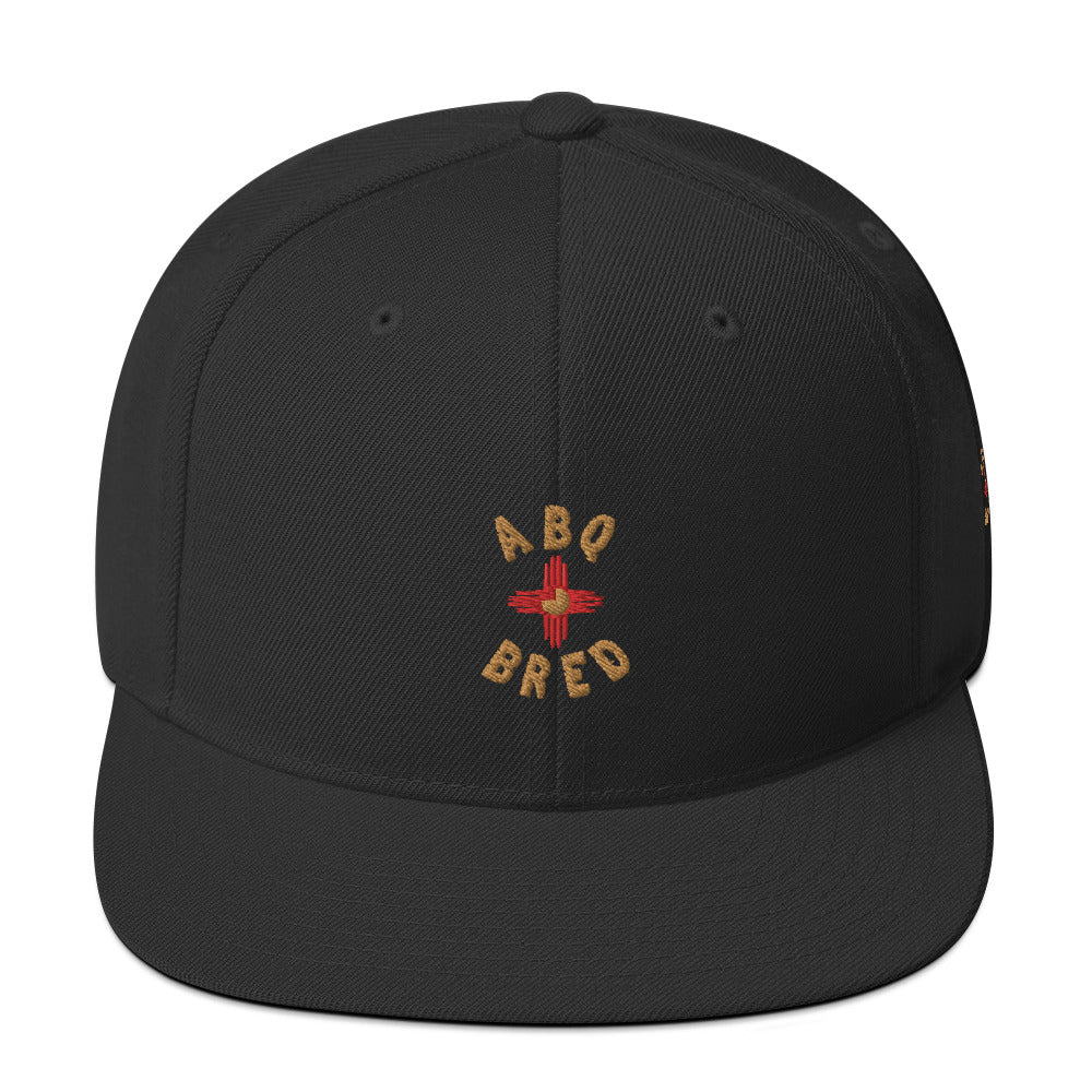 ABQ Bred - Gold Red Snapback Hat
