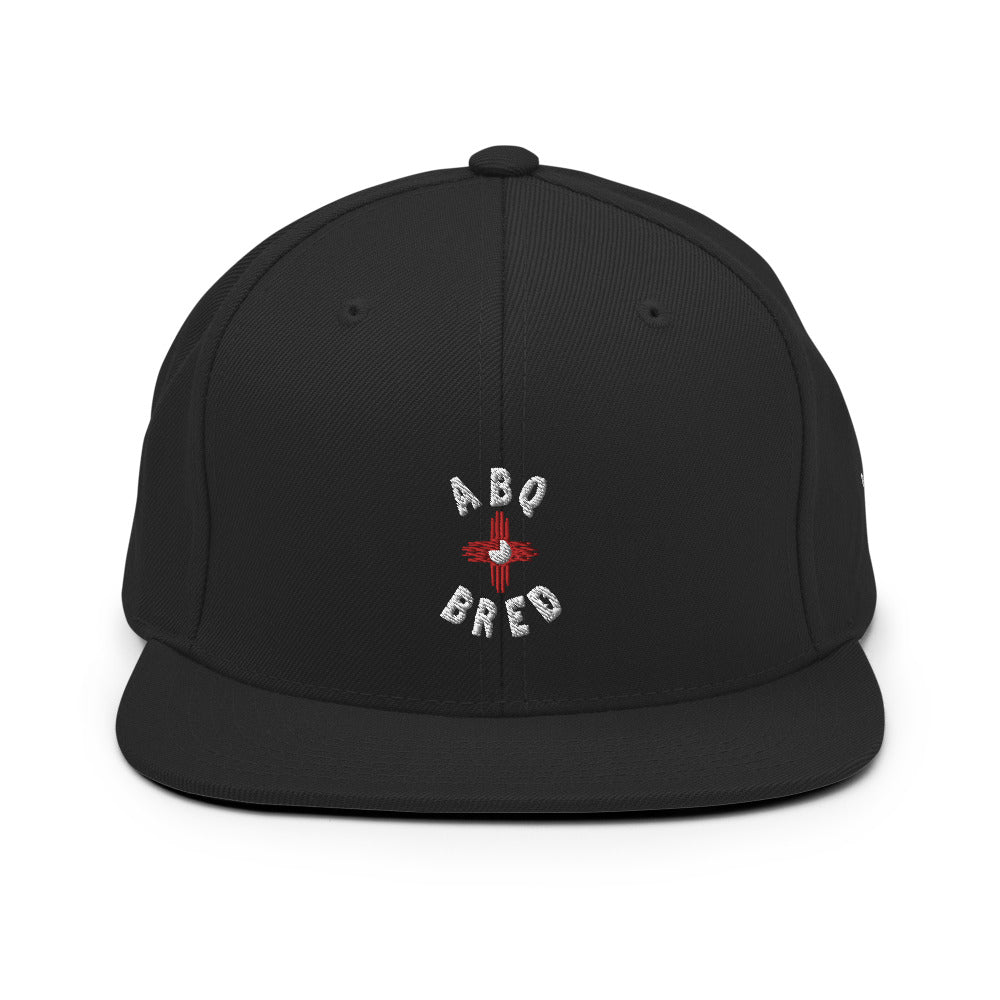 ABQ Bred - White Red Snapback Hat