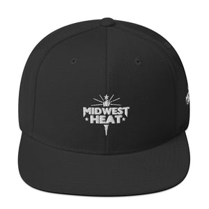 Open image in slideshow, Midwest Heat - White Torch Snapback Hat
