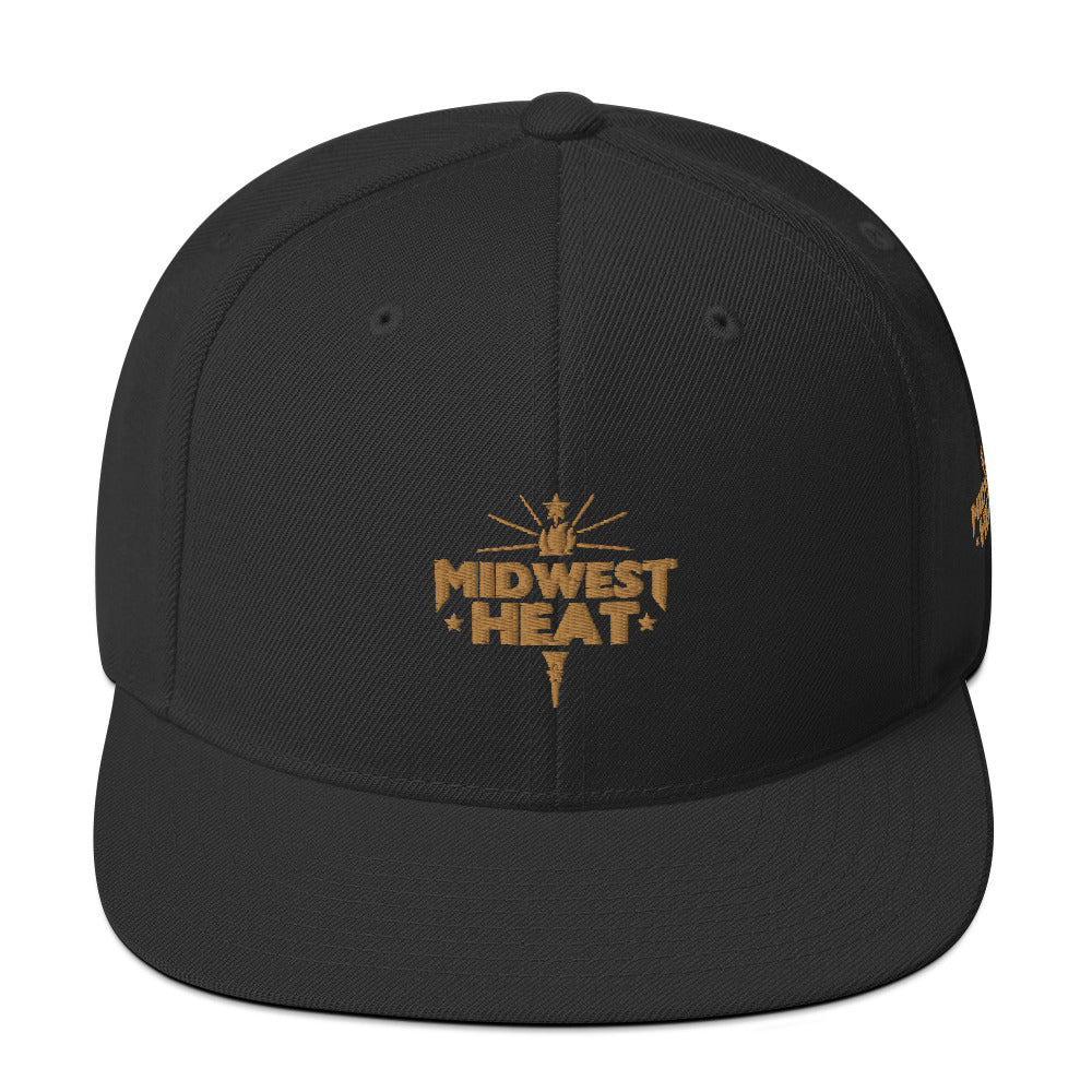Midwest Heat - Gold Torch Snapback Hat