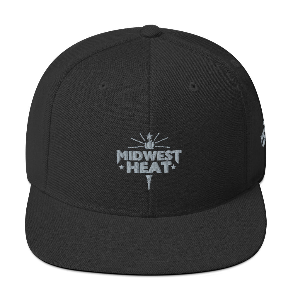 Midwest Heat - Gray Torch Snapback Hat