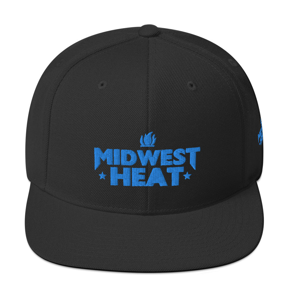 Midwest Heat - Blue Stitch Snapback Hat