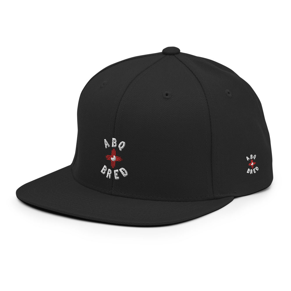 ABQ Bred - White Red Snapback Hat