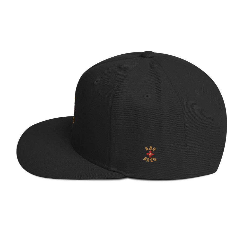ABQ Bred - Gold Red Snapback Hat