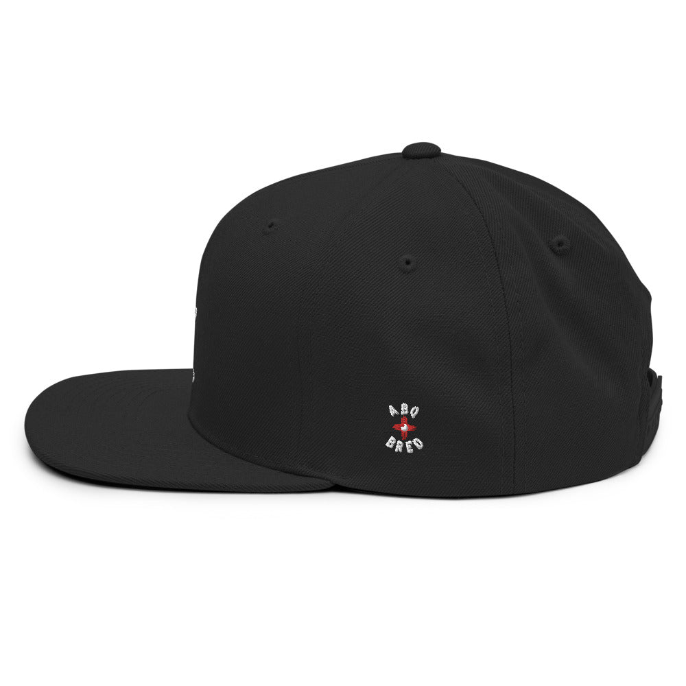 ABQ Bred - White Red Snapback Hat