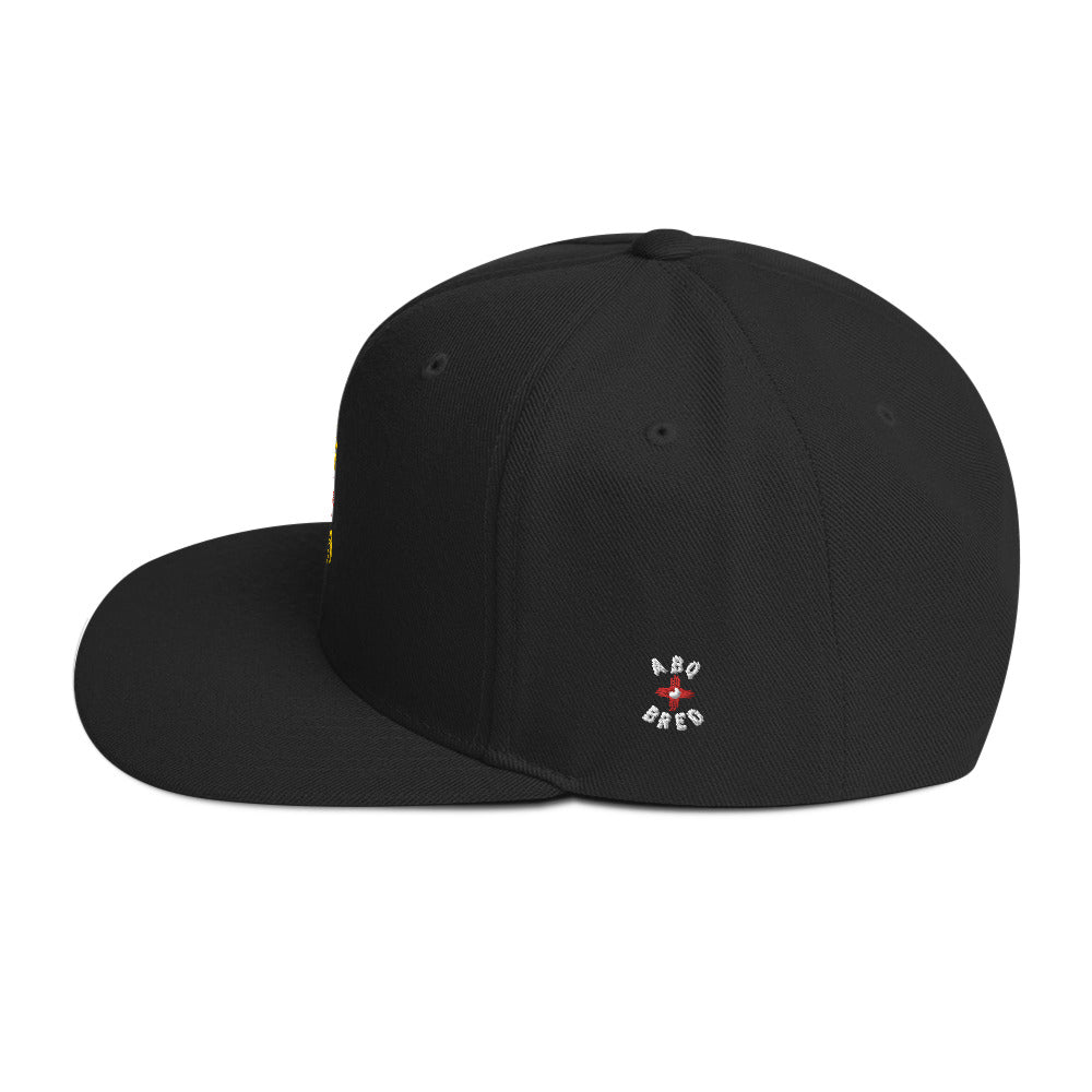 ABQ Bred - Yellow Red Snapback Hat