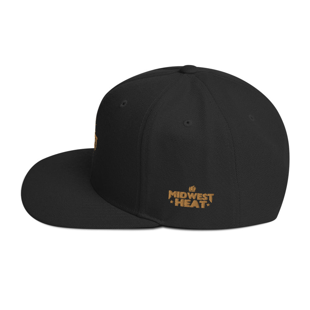Midwest Heat - Gold Torch Snapback Hat