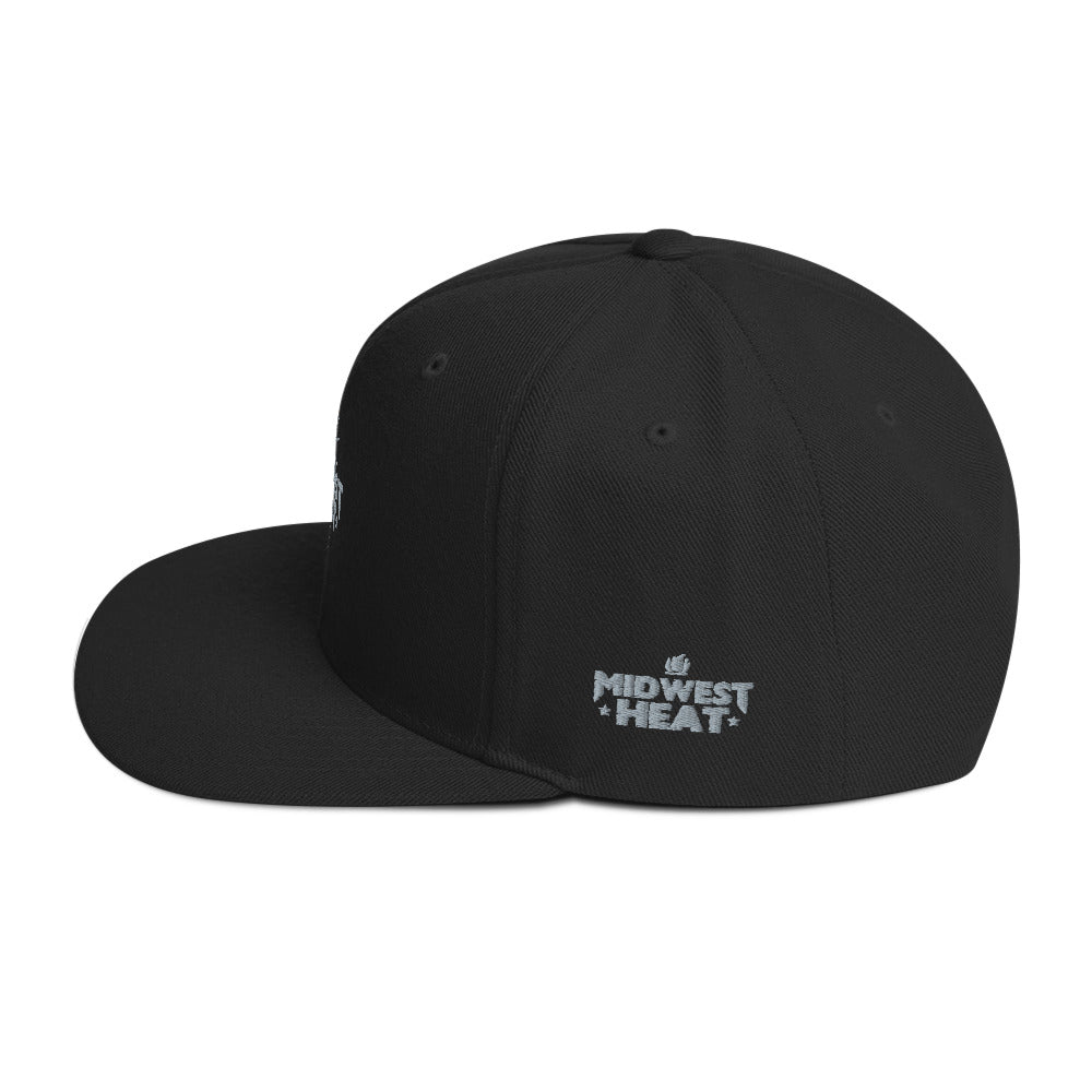 Midwest Heat - Gray Torch Snapback Hat