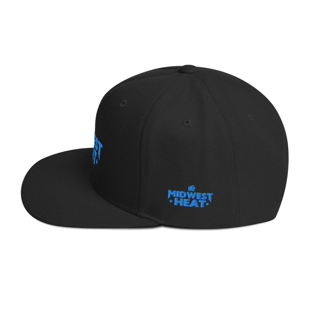Midwest Heat - Blue Stitch Snapback Hat