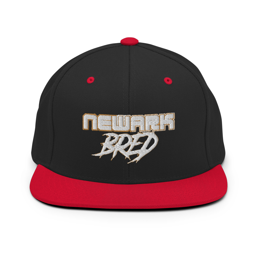Newark Bred Gold Trim Snapback Hat