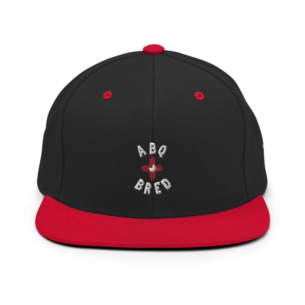 ABQ Bred - White Red Snapback Hat