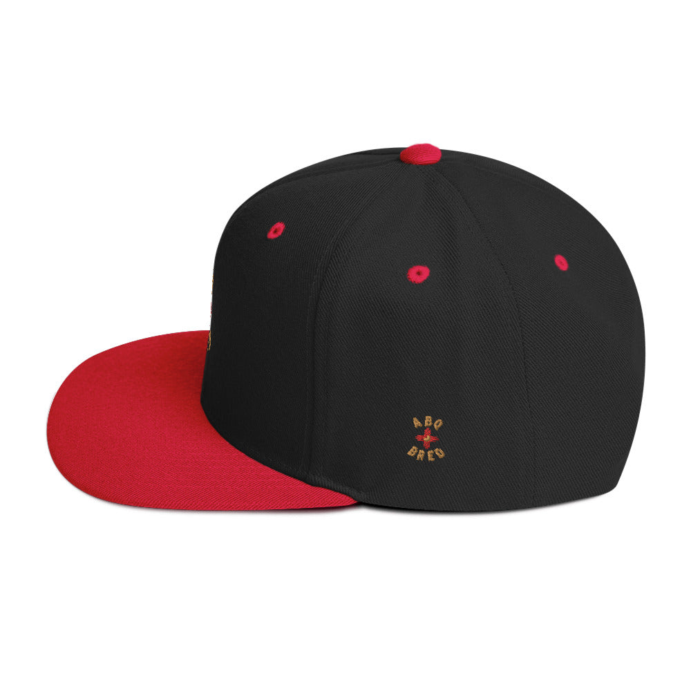 ABQ Bred - Gold Red Snapback Hat