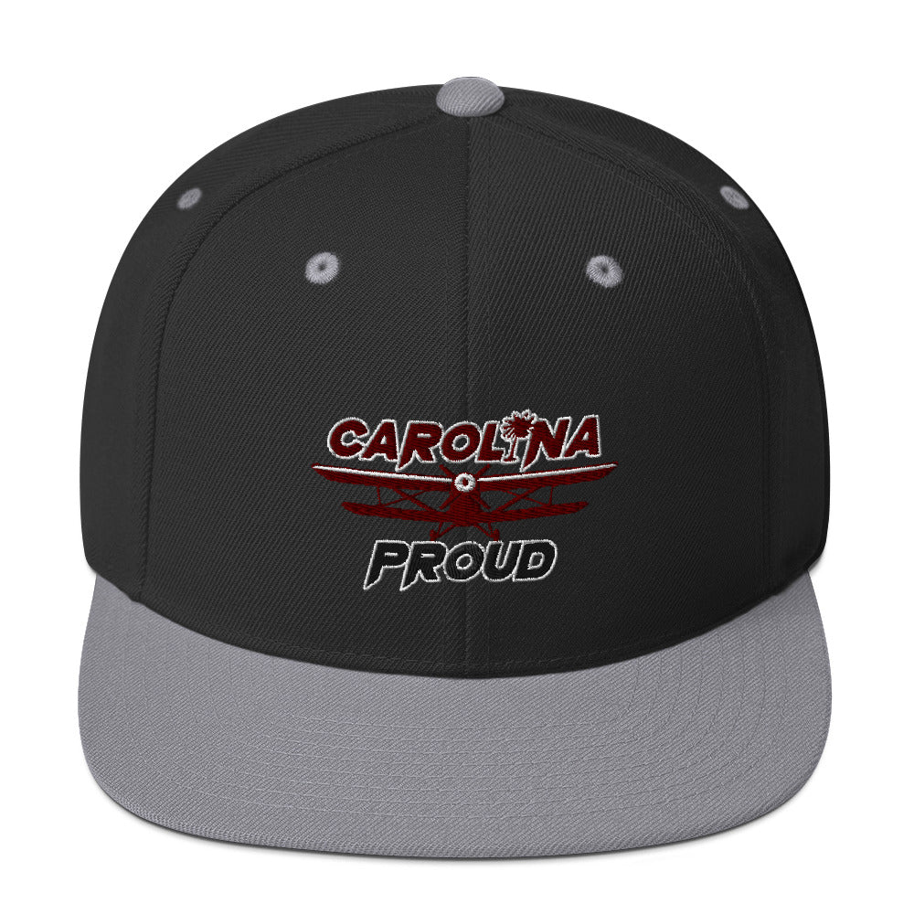 Carolina Proud Burgundy/Black Snapback Hat