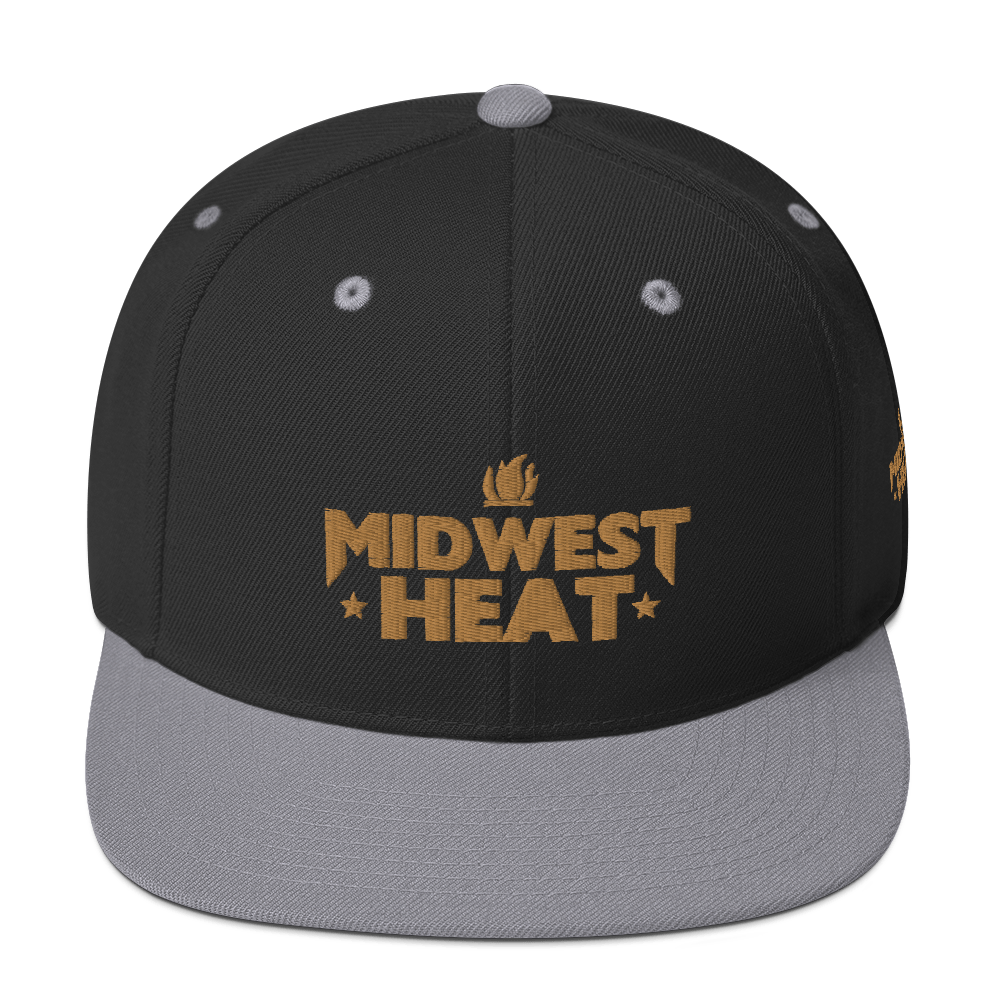 Midwest Heat - Gold Stitch Snapback Hat