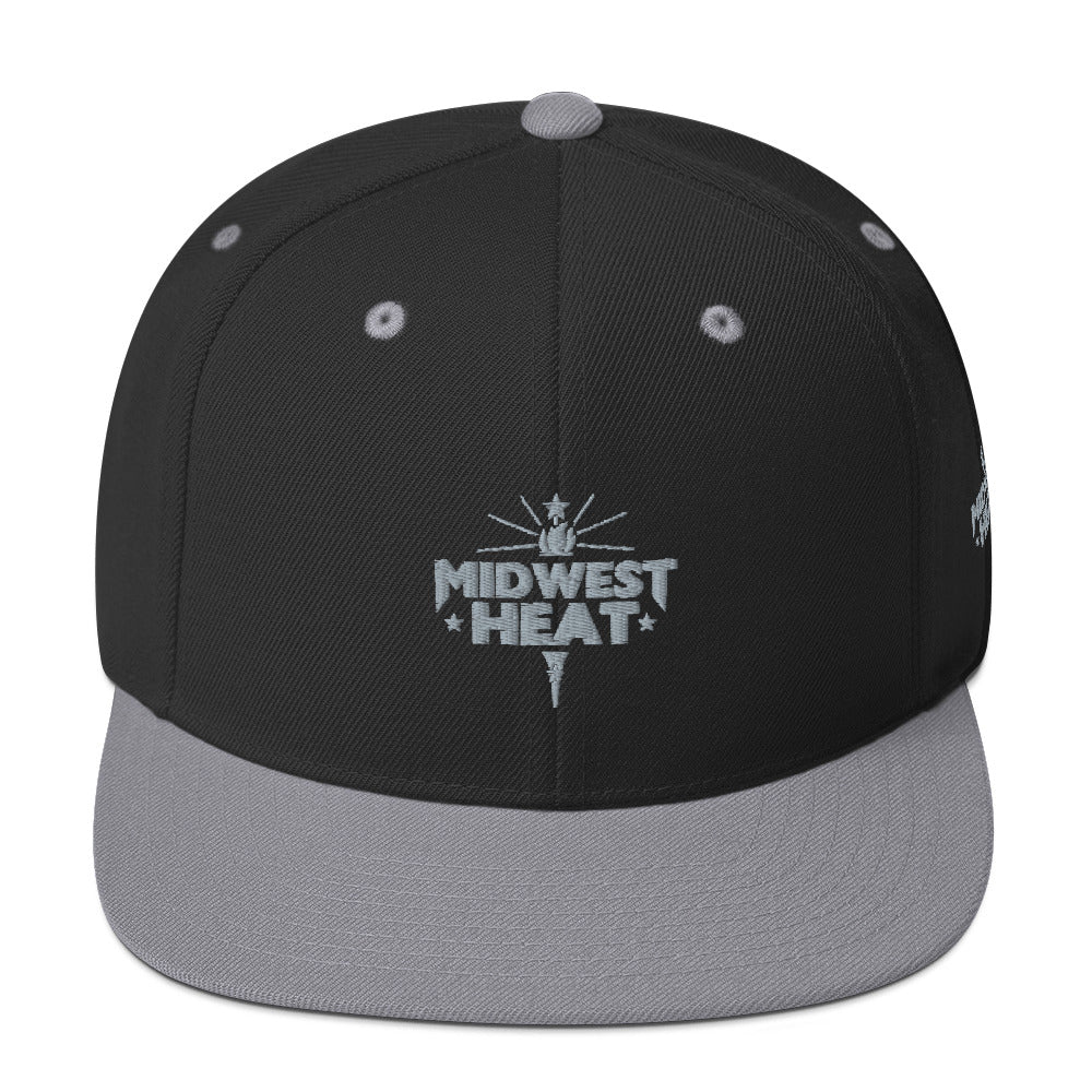 Midwest Heat - Gray Torch Snapback Hat