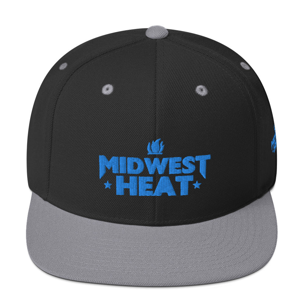 Midwest Heat - Blue Stitch Snapback Hat