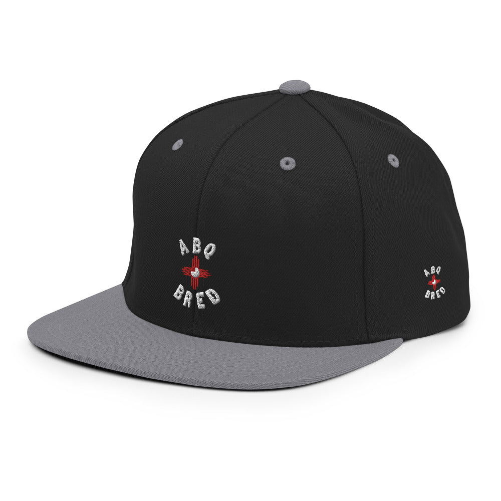 ABQ Bred - White Red Snapback Hat