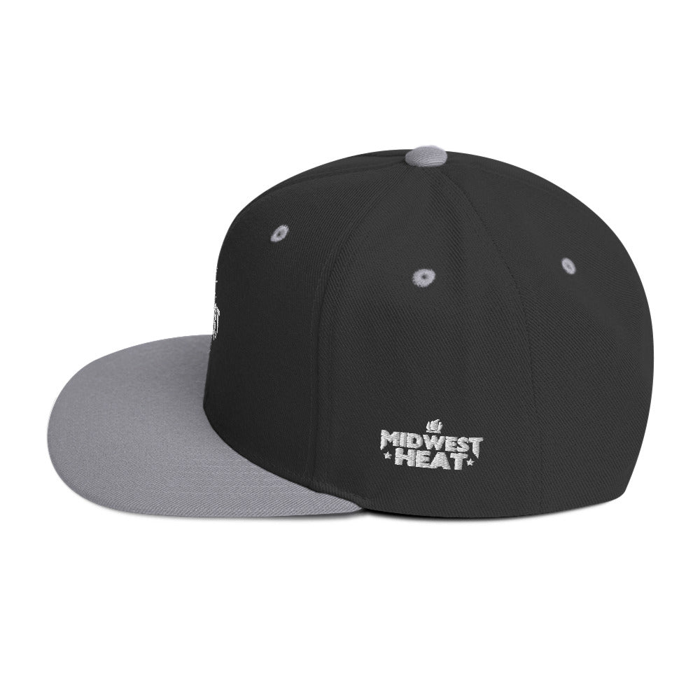 Midwest Heat - White Torch Snapback Hat