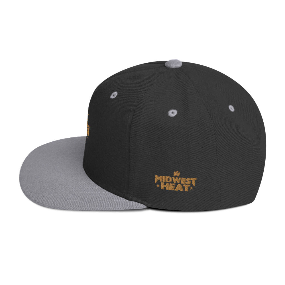 Midwest Heat - Gold Torch Snapback Hat