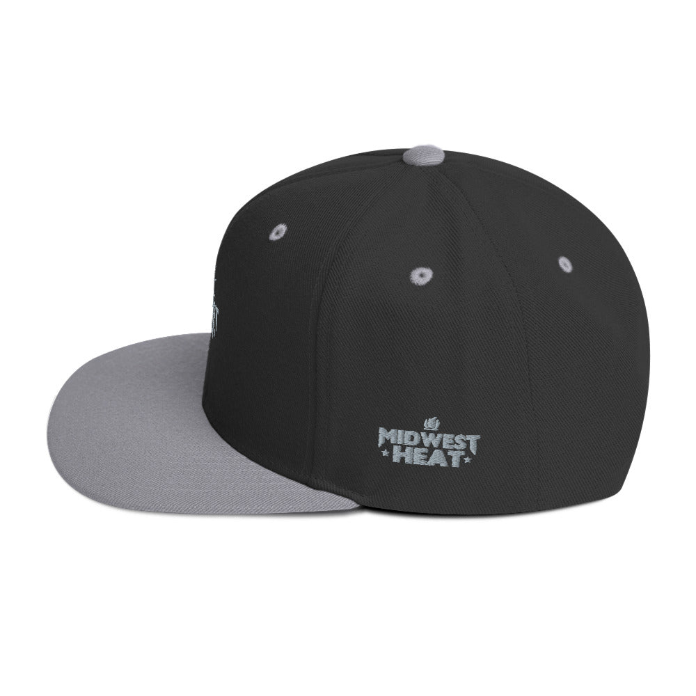 Midwest Heat - Gray Torch Snapback Hat