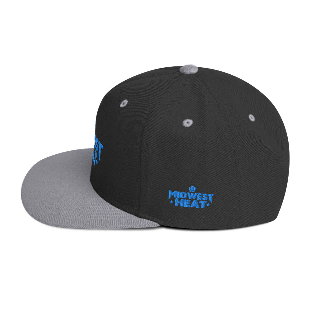 Midwest Heat - Blue Stitch Snapback Hat