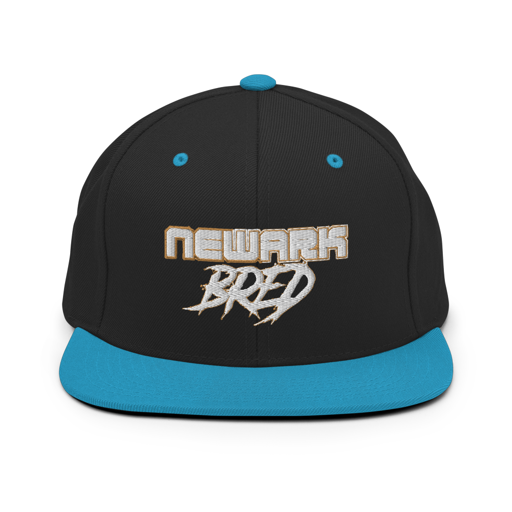 Newark Bred Gold Trim Snapback Hat
