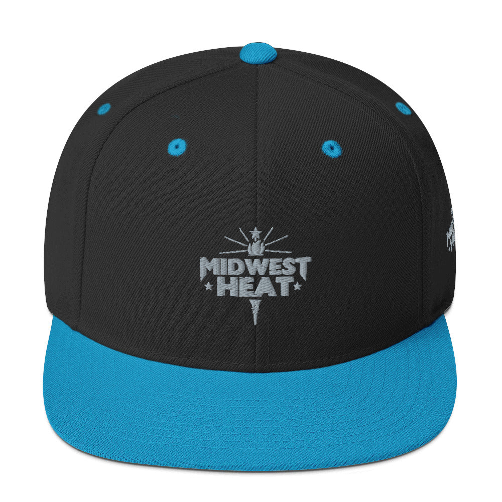 Midwest Heat - Gray Torch Snapback Hat