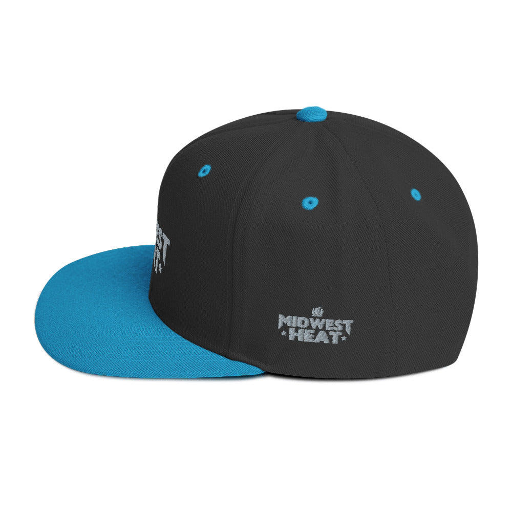 Midwest Heat - Gray Stitch Snapback Hat