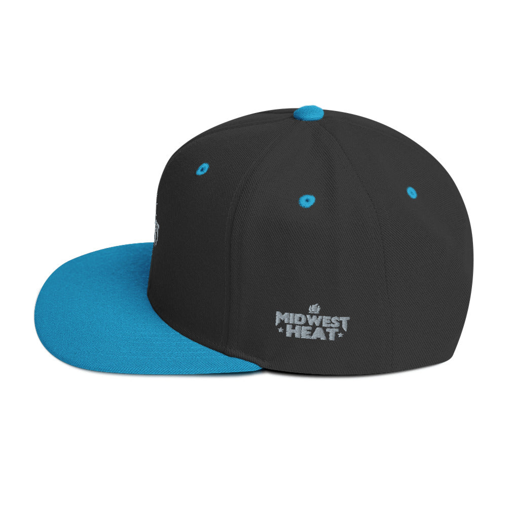 Midwest Heat - Gray Torch Snapback Hat