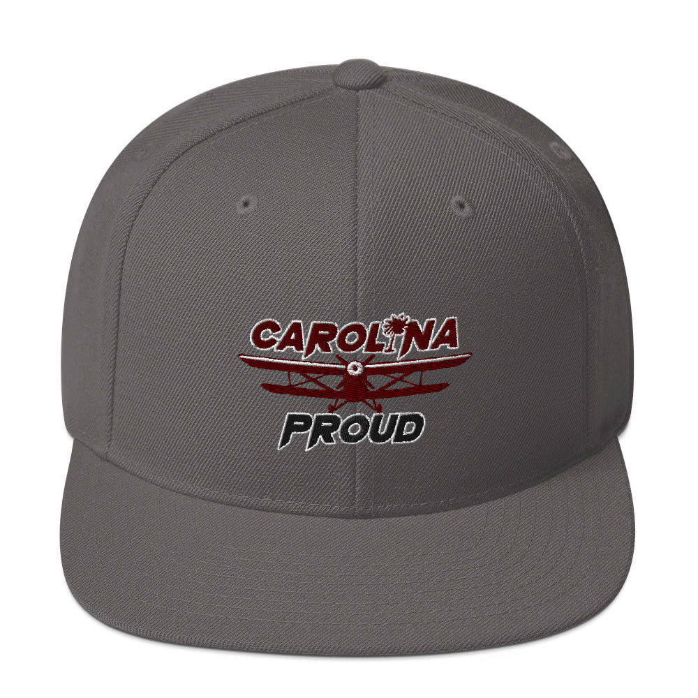 Carolina Proud Burgundy/Black Snapback Hat