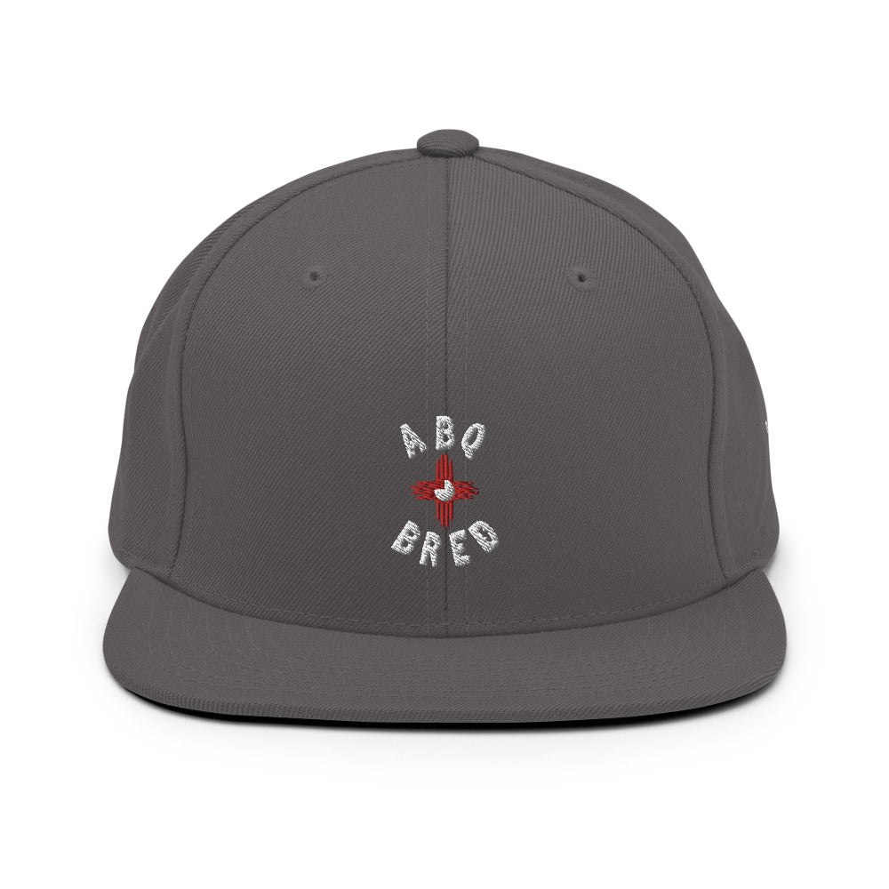 ABQ Bred - White Red Snapback Hat