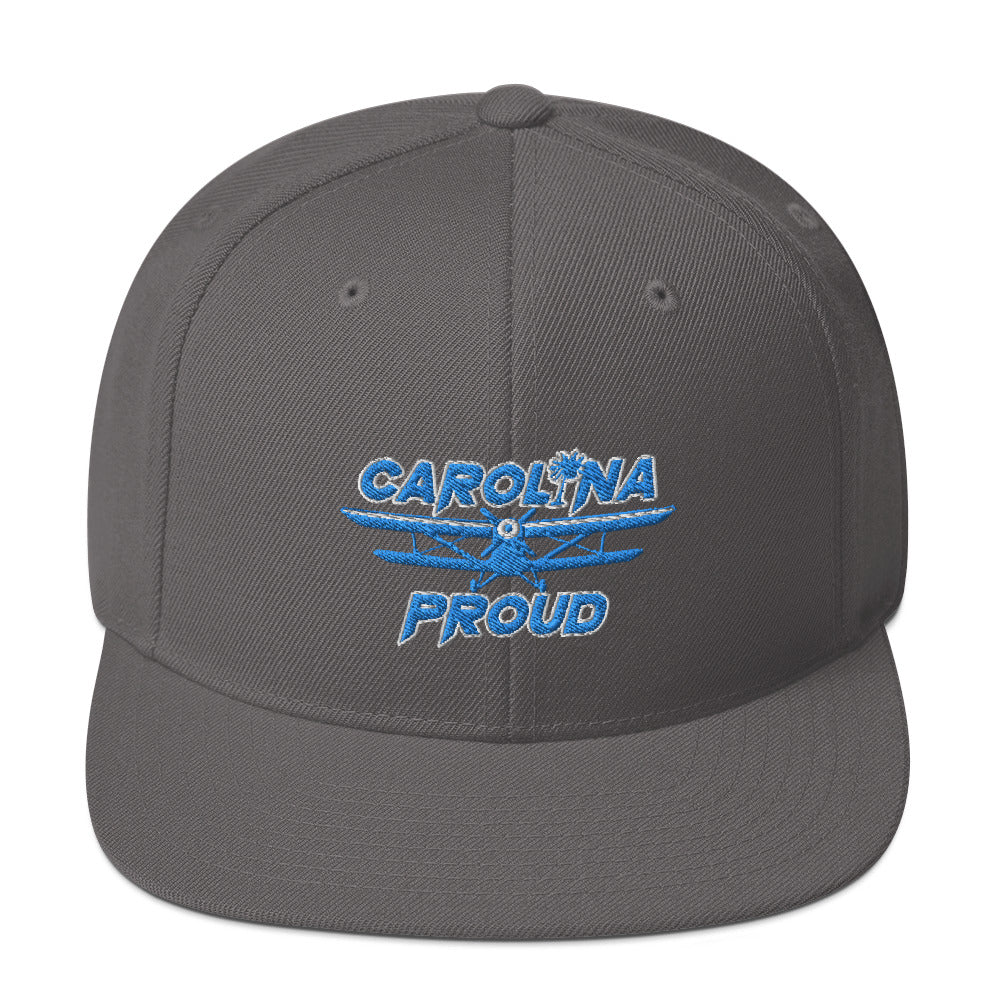 Carolina Proud Blue Stitch Snapback Hat